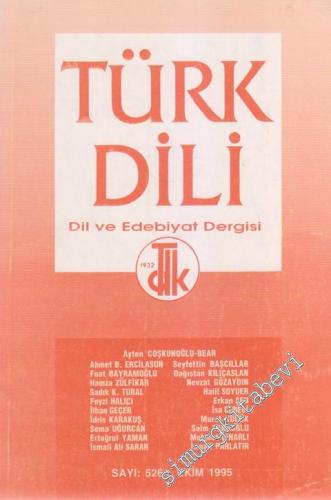 Türk Dili Dil ve Edebiyat Dergisi - 526 Ekim