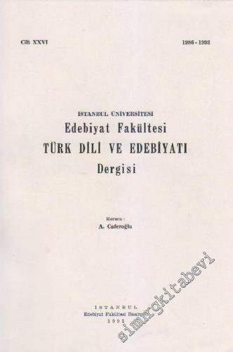 Türk Dili ve Edebiyatı Dergisi - 1986-1993 26