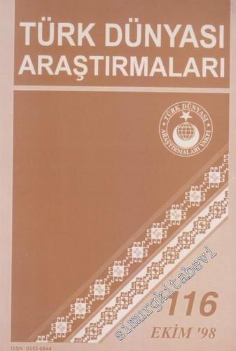 Türk Dünyası Araştırmaları Dergisi - Sayı: 116      Ekim 1998