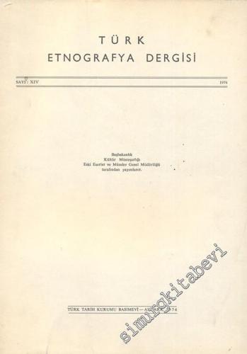 Türk Etnografya Dergisi - Sayı: 14