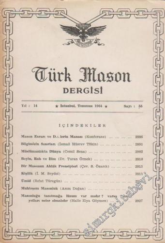 Türk Mason Dergisi - Sayı: 55 14 Temmuz
