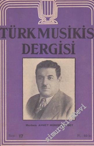 Türk Musikisi Dergisi - Sayı: 17  Cilt: 2    Mart