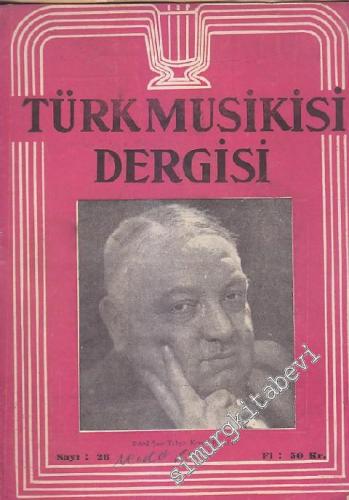 Türk Musikisi Dergisi - Sayı: 26  Cilt: 3    Aralık