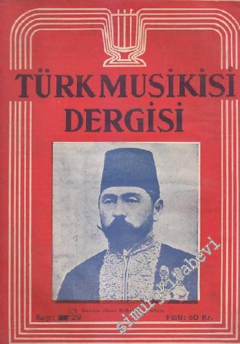 Türk Musikisi Dergisi - Sayı: 29  Cilt: 3    Nisan