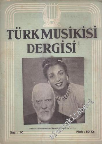 Türk Musikisi Dergisi - Sayı: 30  Cilt: 3    Nisan