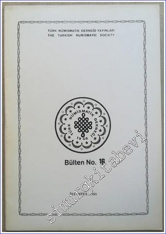 Türk Nümismatik Derneği Bülteni = The Turkish Numismatic Socity, No: 1