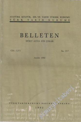 Türk Tarih Kurumu Belleten - Sayı: 217    56  Aralık