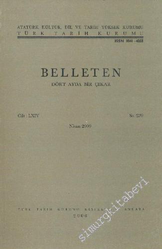 Türk Tarih Kurumu Belleten - Sayı: 239  64    Ekim