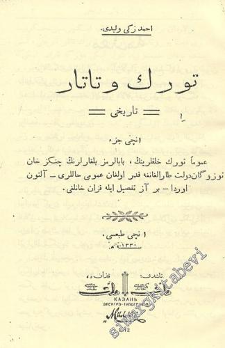 Türk ve Tatar Tarihi -