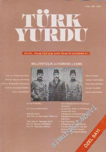 Türk Yurdu Dergisi: Milliyetçilik ve Küreselleşme - Sayı: 109 16 Eylül