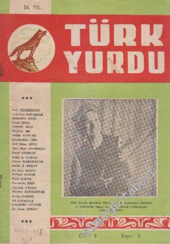 Türk Yurdu Dergisi - Sayı: 3 Cilt: 4 Yıl: 54 Mart