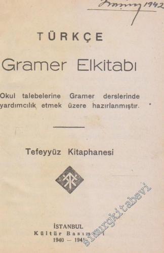 Türkçe Gramer El Kitabı CİLTLİ
