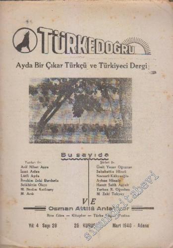 Türke Doğru Dergisi - Sayı: 28 Yıl: 4 Mart
