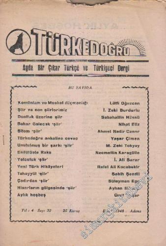 Türke Doğru Dergisi - Sayı: 32 4 Eylül