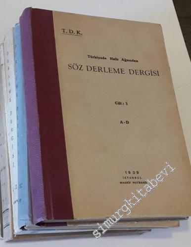 Türkiye'de Halk Ağzından Söz Derleme Dergisi 6 Cilt TAKIM -        1939