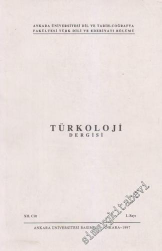 Türkoloji Dergisi - 12. Cilt 1 12