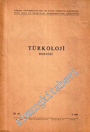 Türkoloji Dergisi - 3. Cilt, 1. Sayı 3