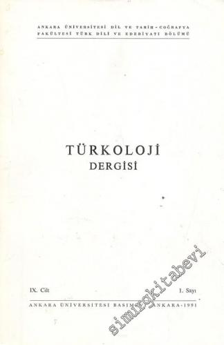 Türkoloji Dergisi - 9. Cilt, 1. Sayı  9