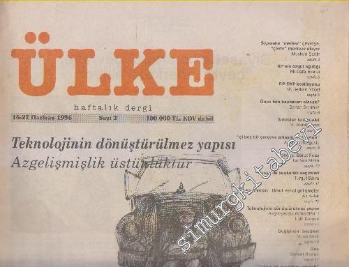 Ülke Haftalık Dergi - Sayı: 2      Haziran
