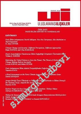 Uluslararası İlişkiler Dergisi - Sayı: 54  Cilt: 14
