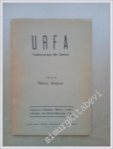 Urfa Folklorundan Bir Demet -        1951
