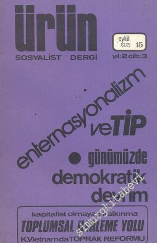 Ürün Sosyalist Dergi - Sayı: 15, Eylül 1975