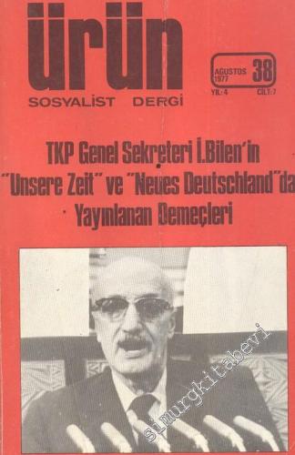 Ürün Sosyalist Dergi - Sayı: 38, Ağustos 1977