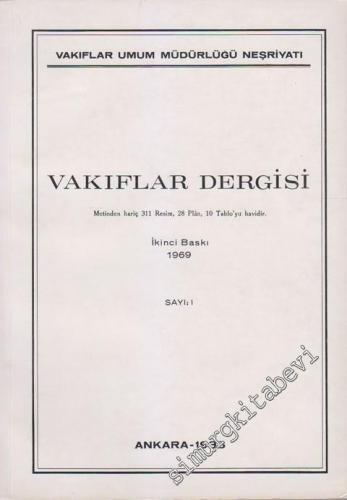 Vakıflar Dergisi - Sayı: 1
