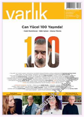 Varlık Edebiyat ve Kültür Dergisi - Can Yücel 100 Yaşında - Sayı: 1427