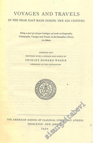 Voyages and Travels Catalogues of The Gennadius Library 1 - 2: In The 