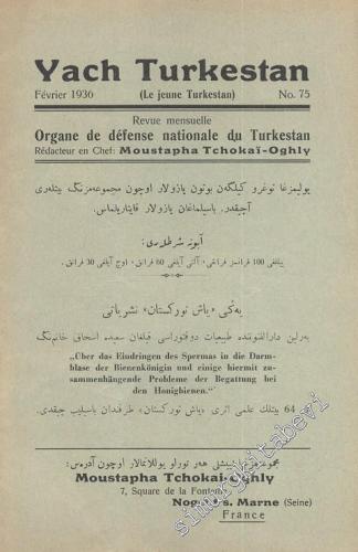 Yach Turkestan - Organe de défense nationale du Turkestan - No:75, Fév