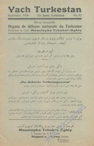 Yach Turkestan - Organe de défense nationale du Turkestan - No: 82, Se