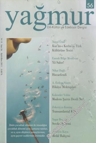 Yağmur Dil, Kültür ve Edebiyat Dergisi - Sayı: 56 13 Eylül - Ekim
