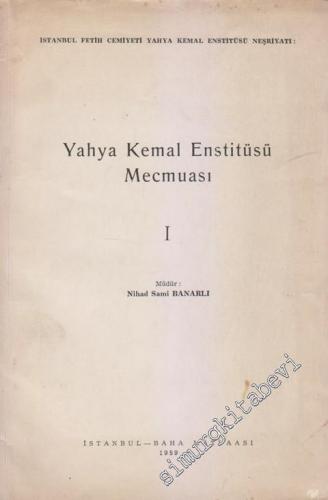 Yahya Kemal Enstitüsü Mecmuası 1 -        1959