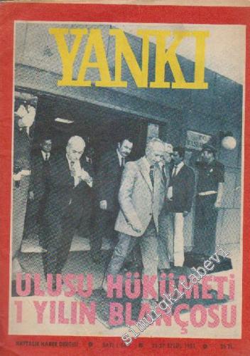 Yankı Haftalık Haber Dergisi - Sayı: 547      Eylül