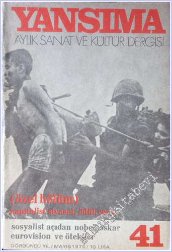 Yansıma Aylık Sanat ve Kültür Dergisi - Sayı 41, Mayıs 1975       1975
