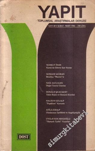 Yapıt - Toplumsal Araştırmalar Dergisi - Sayı: 48'3, Şubat - Mart 1984       1984