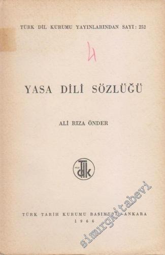 Yasa Dili Sözlüğü -        1966