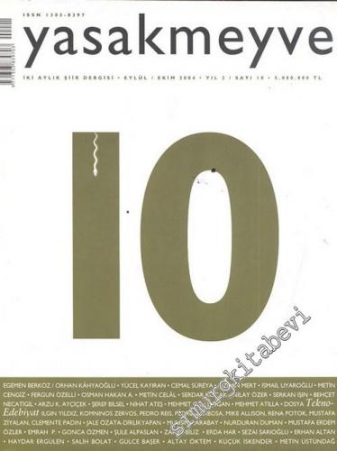 Yasakmeyve: İki Aylık Şiir Dergisi - Sayı; 10, Yıl; 2, Eylül - Ekim 2004