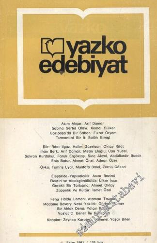 Yazko Edebiyat Dergisi - Sayı: 12      Ekim 1981