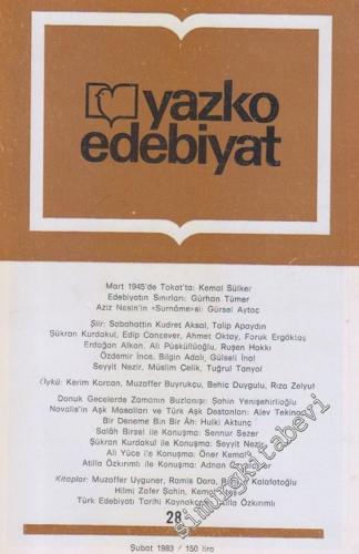 Yazko Edebiyat Dergisi - Sayı: 28; Şubat 1983