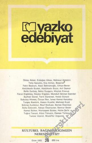 Yazko Edebiyat Dergisi - Sayı: 36; Ekim 1983