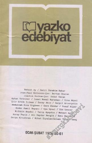 Yazko Edebiyat Dergisi - Sayı: 60 - 61
