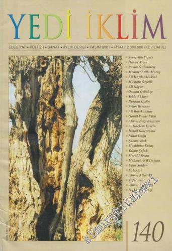Yedi İklim: Edebiyat, Kültür, Sanat Aylık Dergisi  - 140      Kasım