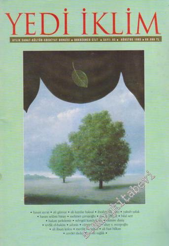 Yedi İklim: Edebiyat, Kültür, Sanat Aylık Dergisi - 65 9 Ağustos