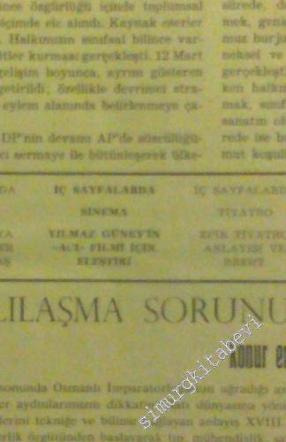 Yeni A Aylık Kültür ve Sanat Dergisi Sayı: 1 - 24; Yıl: Nisan 1972 - Mart 1974 -