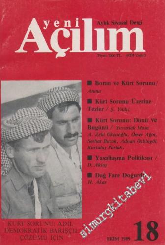 Yeni Açılım - Aylık Siyasal Dergi - Dosya: Boran ve Kürt Sorunu: Anma 