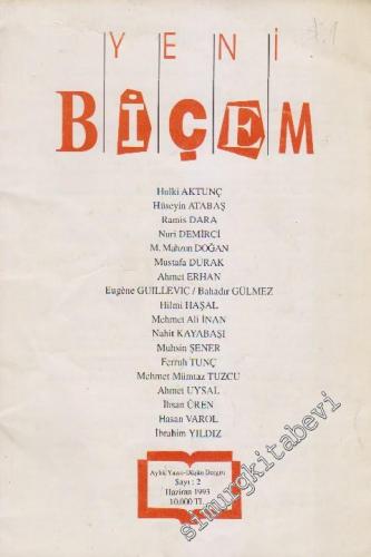 Yeni Biçem Aylık Yazın Dergisi - Sayı: 2    1  Haziran