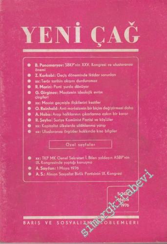 Yeni Çağ Dergisi - Sayı: 5 (143)      Mayıs