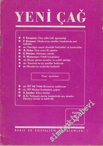 Yeni Çağ Dergisi - Sayı: 7 (121)      Temmuz